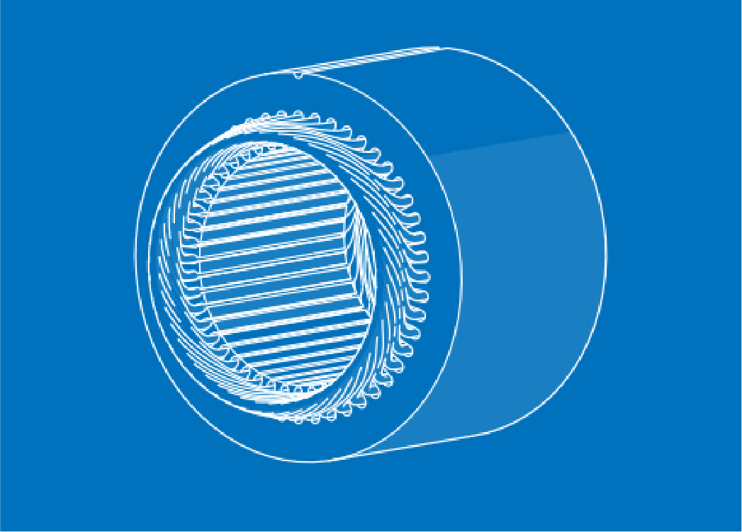 Stator winding: